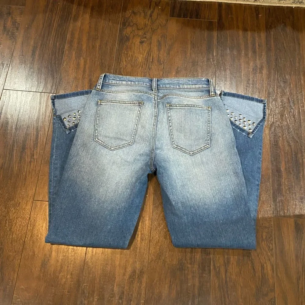 Current Elliott THE TURNT ANKLE SKINNY STILETTO JEAN - Keeling Studded